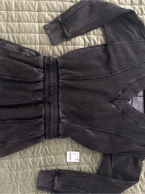 FP Movement by Free People Black Washed Jumpsuit Romper